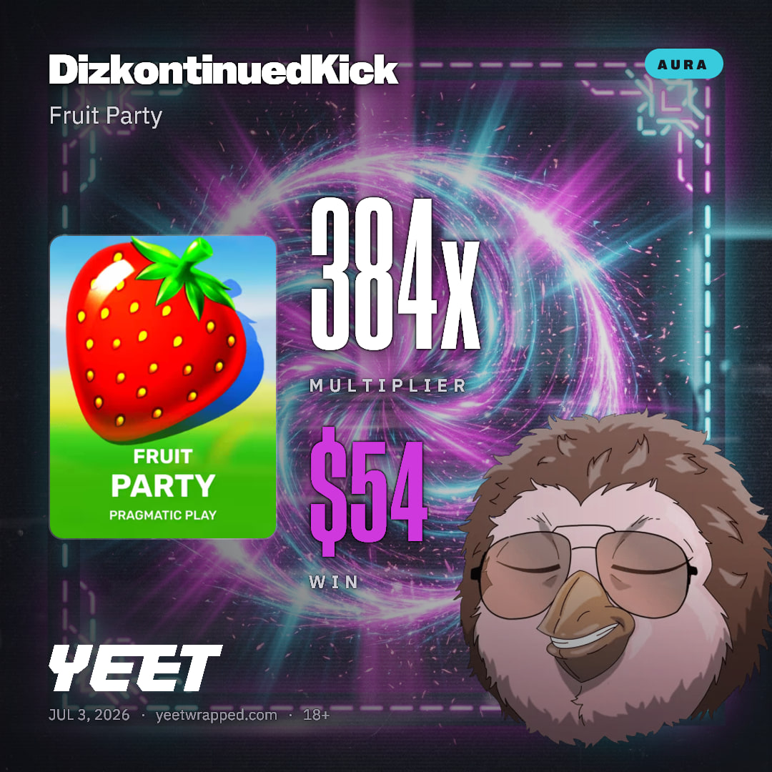 DizkontinuedKick hit 383.9x on Fruit Party
