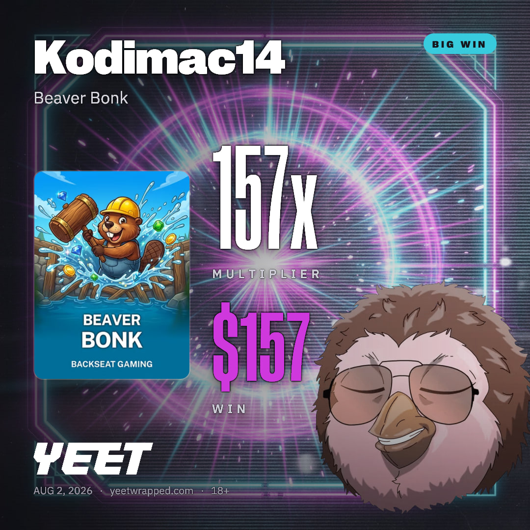 Kodimac14 hit 156.8x on Beaver Bonk