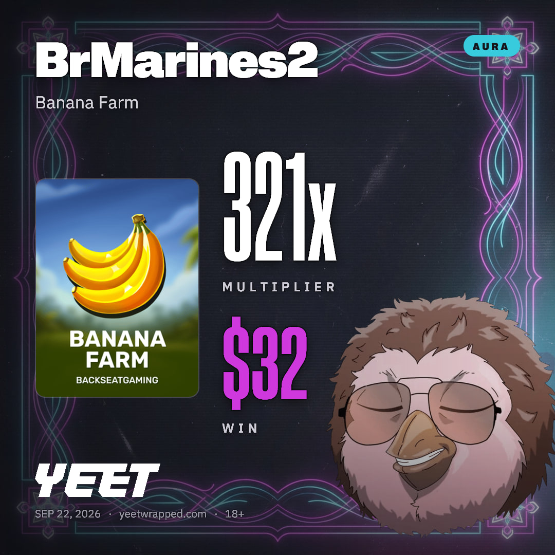BrMarines2 hit 320.8x on Banana Farm