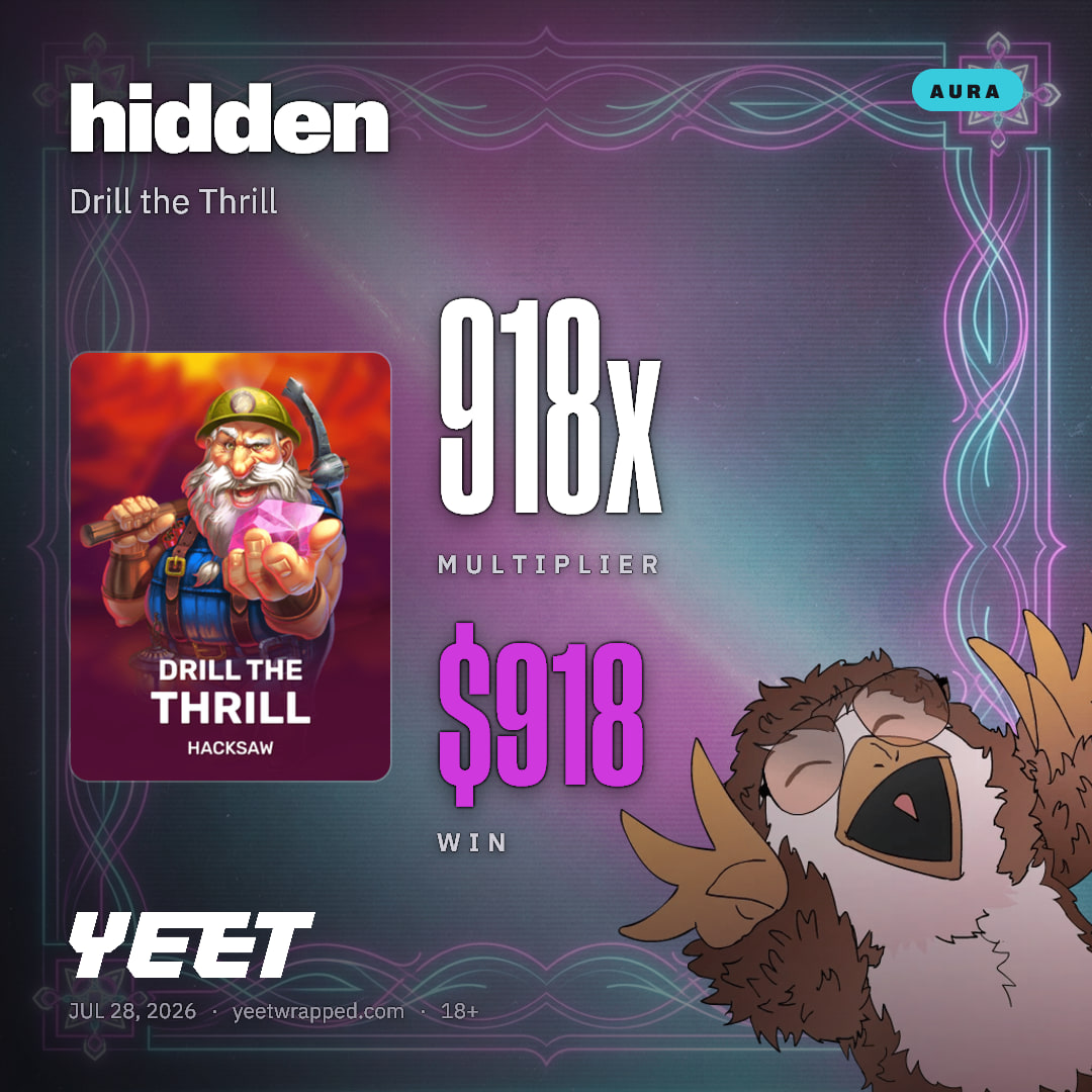 hidden hit 917.8x on Drill the Thrill