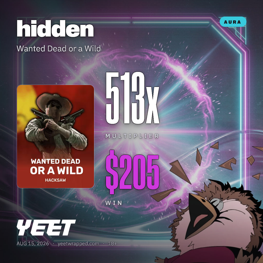 hidden hit 512.6x on Wanted Dead or a Wild