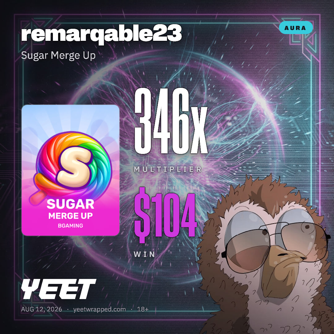 remarqable23 hit 346.2x on Sugar Merge Up