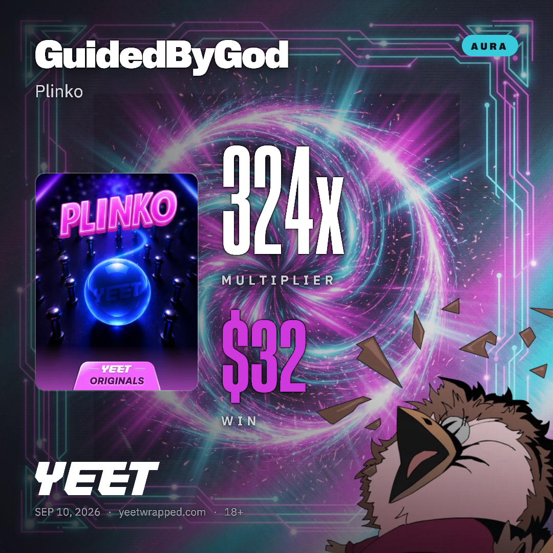 GuidedByGod hit 324x on Plinko