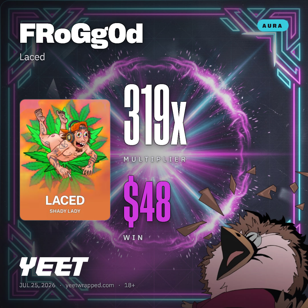 FRoGg0d hit 319.5x on Laced