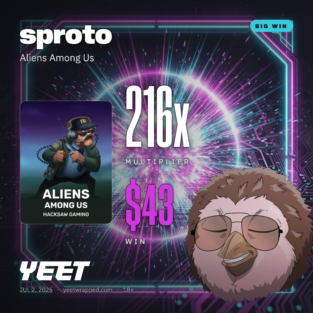 sproto hit 215.7x on Aliens Among Us