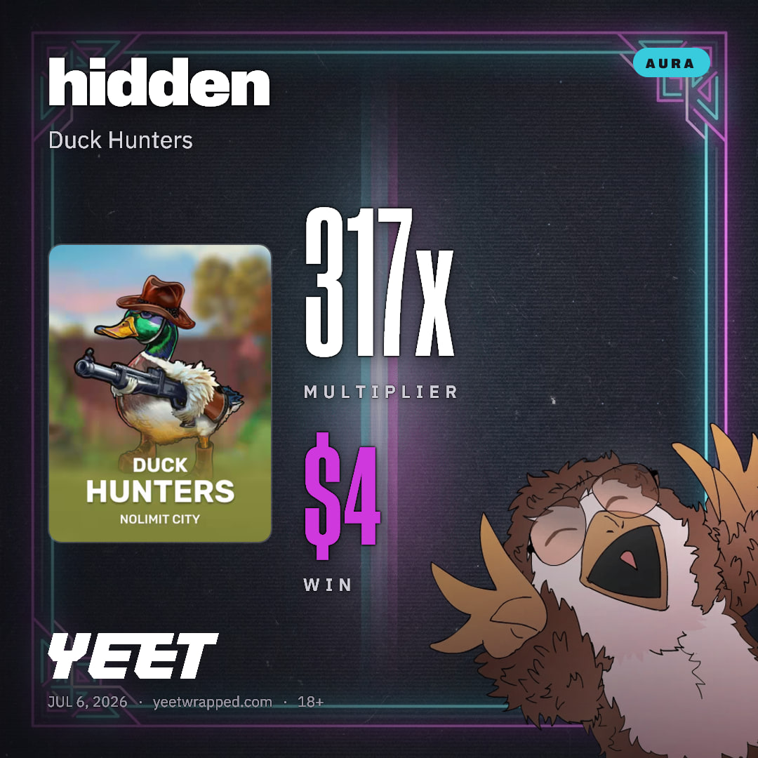 hidden hit 316.8x on Duck Hunters