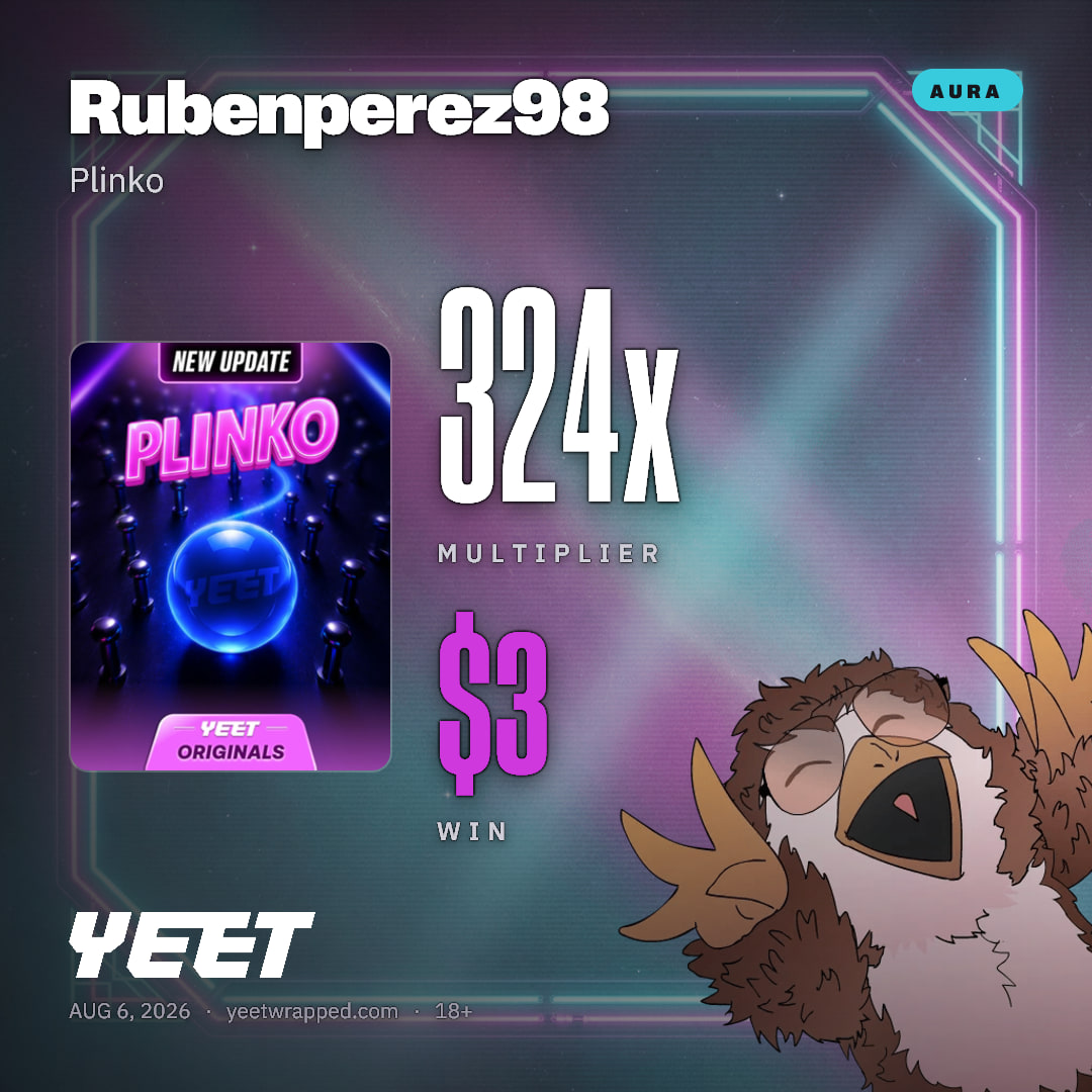 Rubenperez98 hit 324x on Plinko