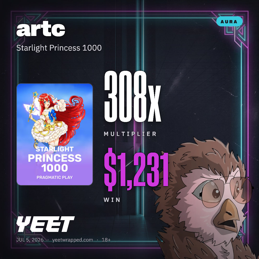 artc hit 307.6x on Starlight Princess 1000