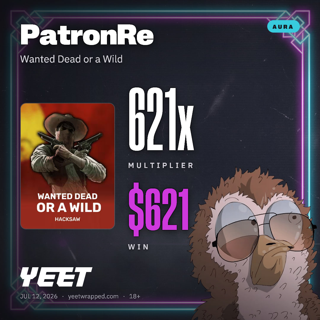 PatronRe hit 620.5x on Wanted Dead or a Wild
