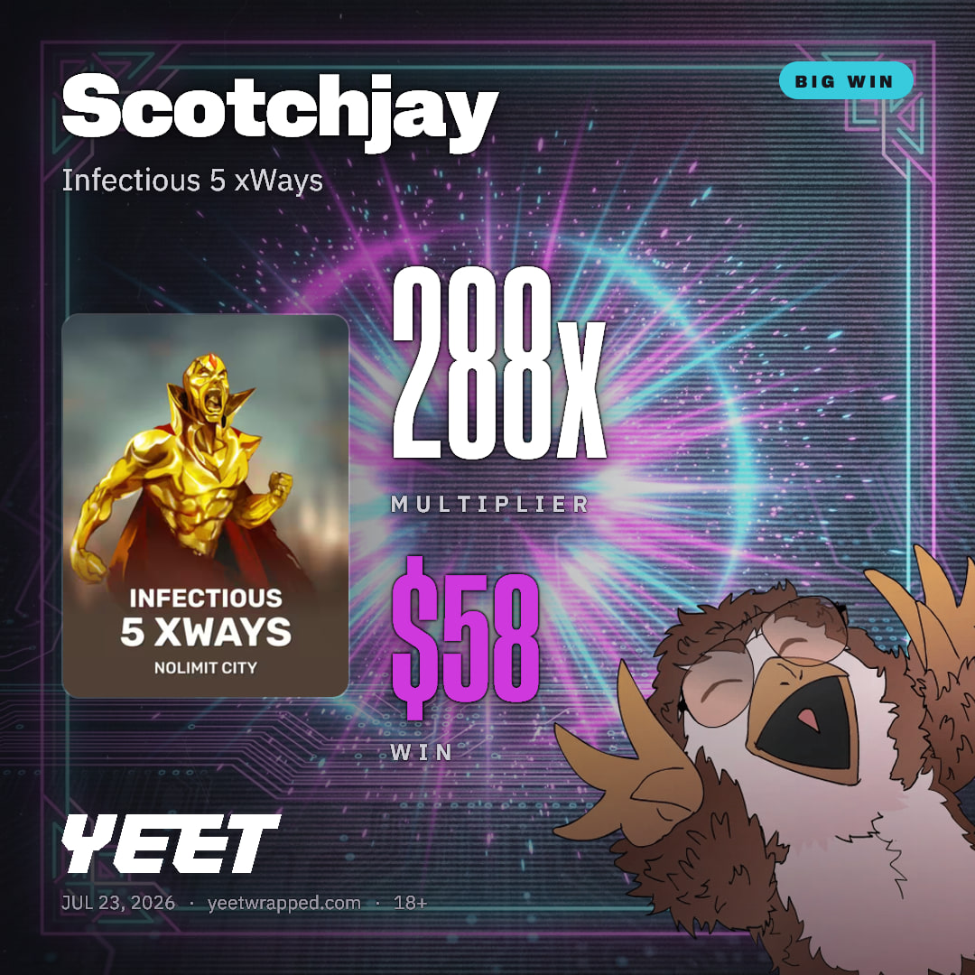 Scotchjay hit 288x on Infectious 5 xWays