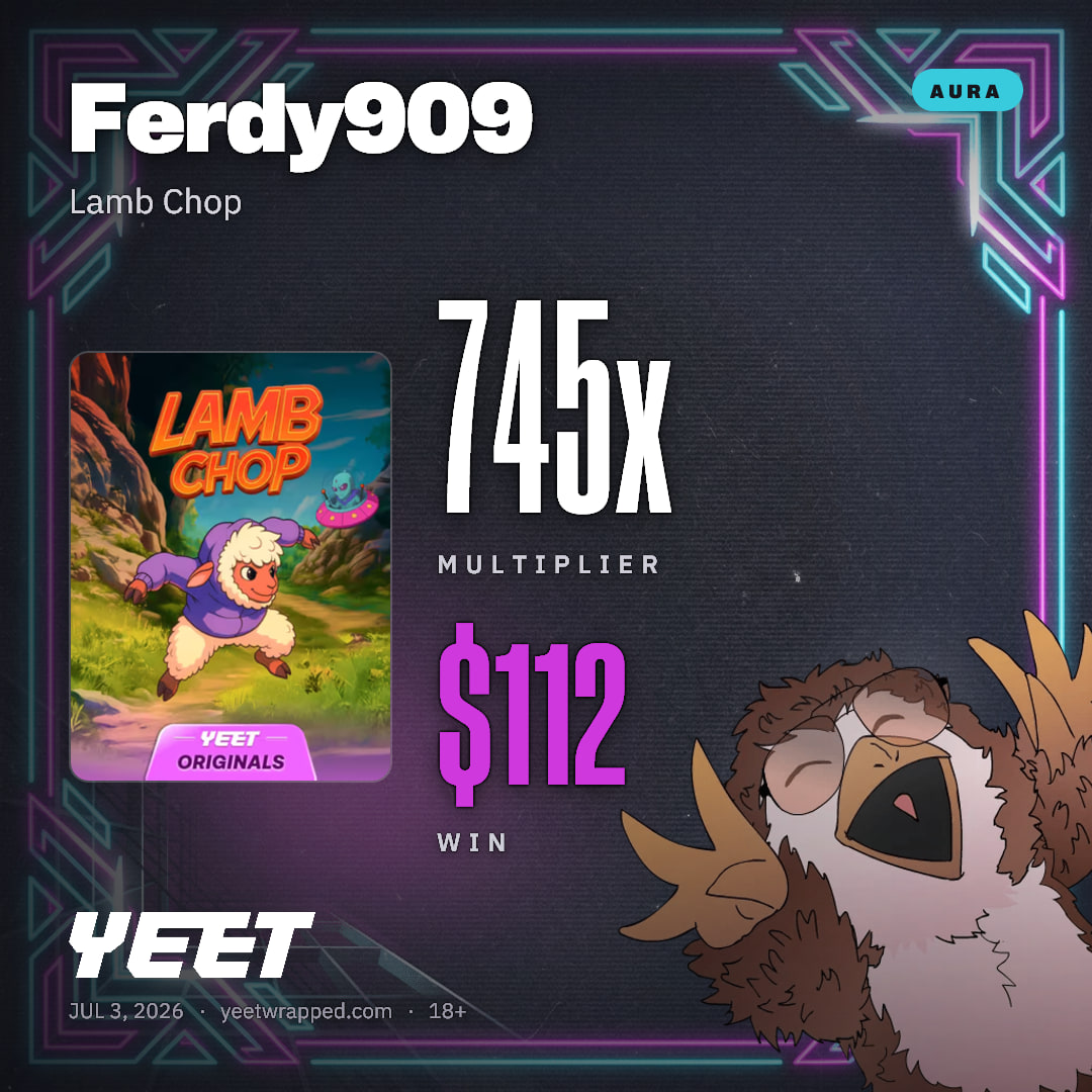 Ferdy909 hit 745.1x on Lamb Chop