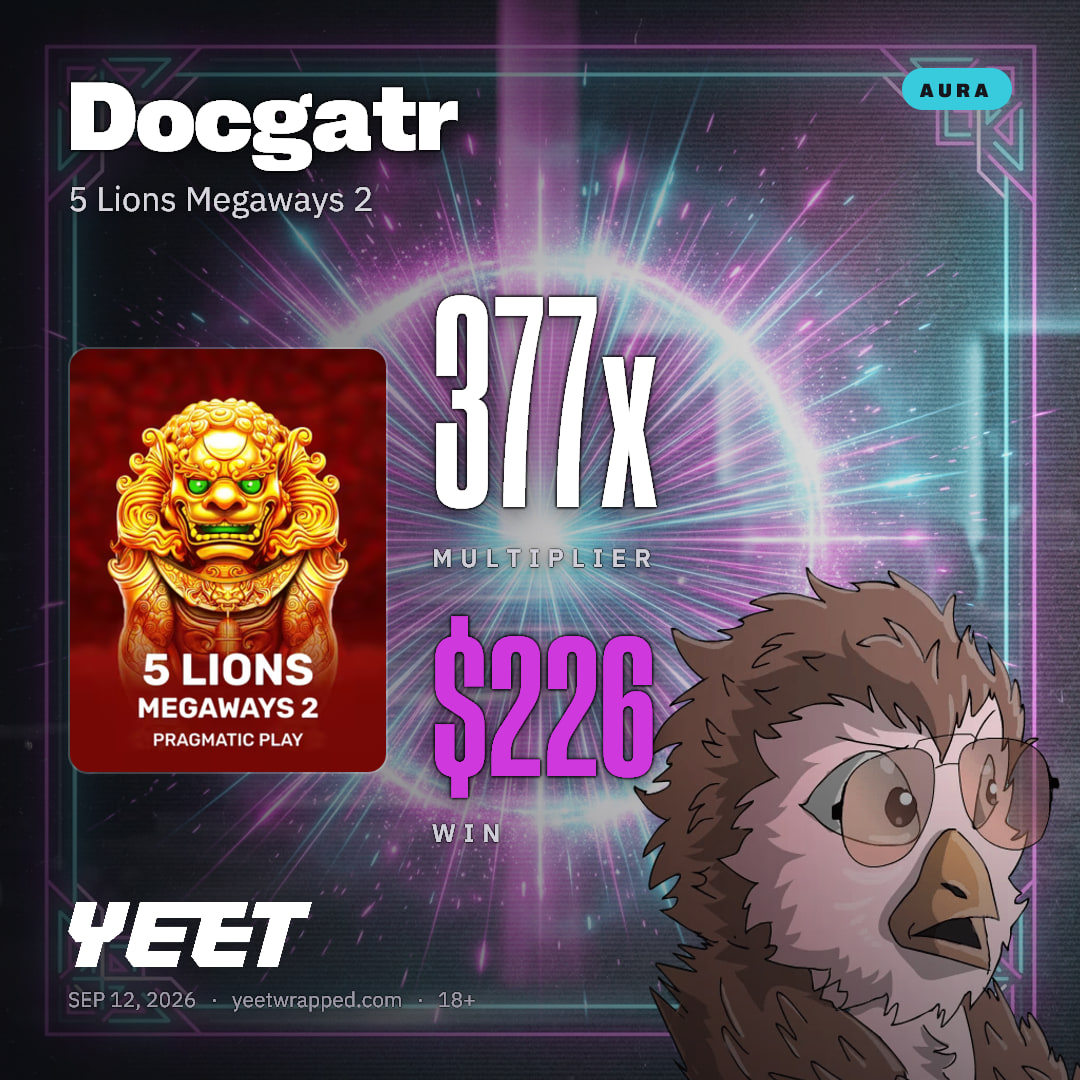 Docgatr hit 376.8x on 5 Lions Megaways 2