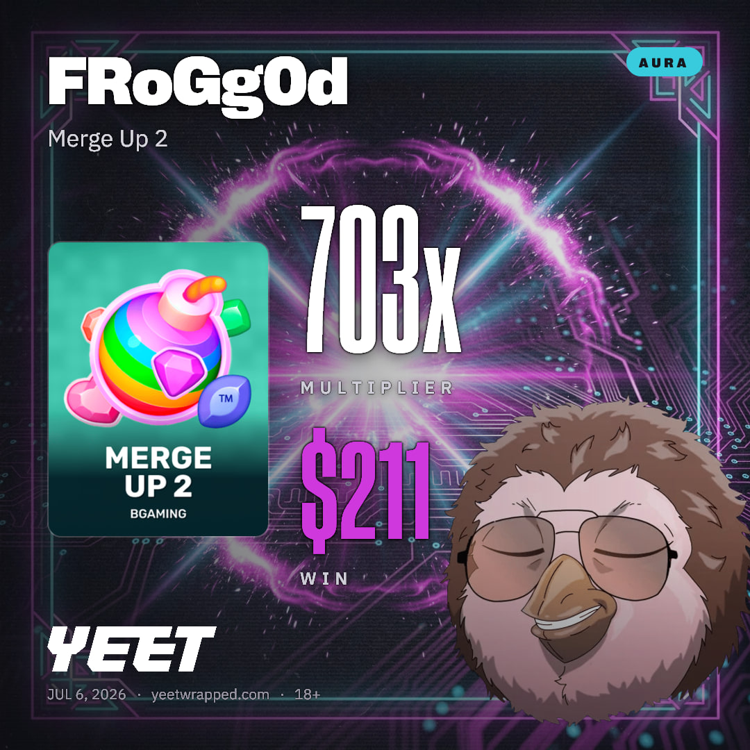 FRoGg0d hit 702.9x on Merge Up 2