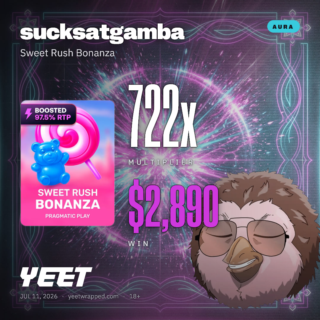 sucksatgamba hit 722.4x on Sweet Rush Bonanza