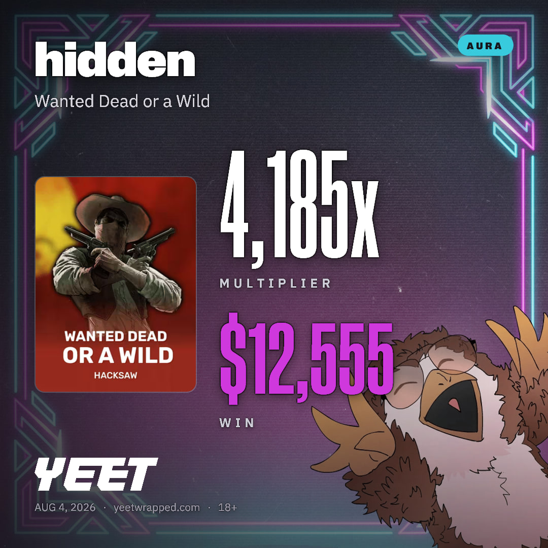 hidden hit 4,185x on Wanted Dead or a Wild