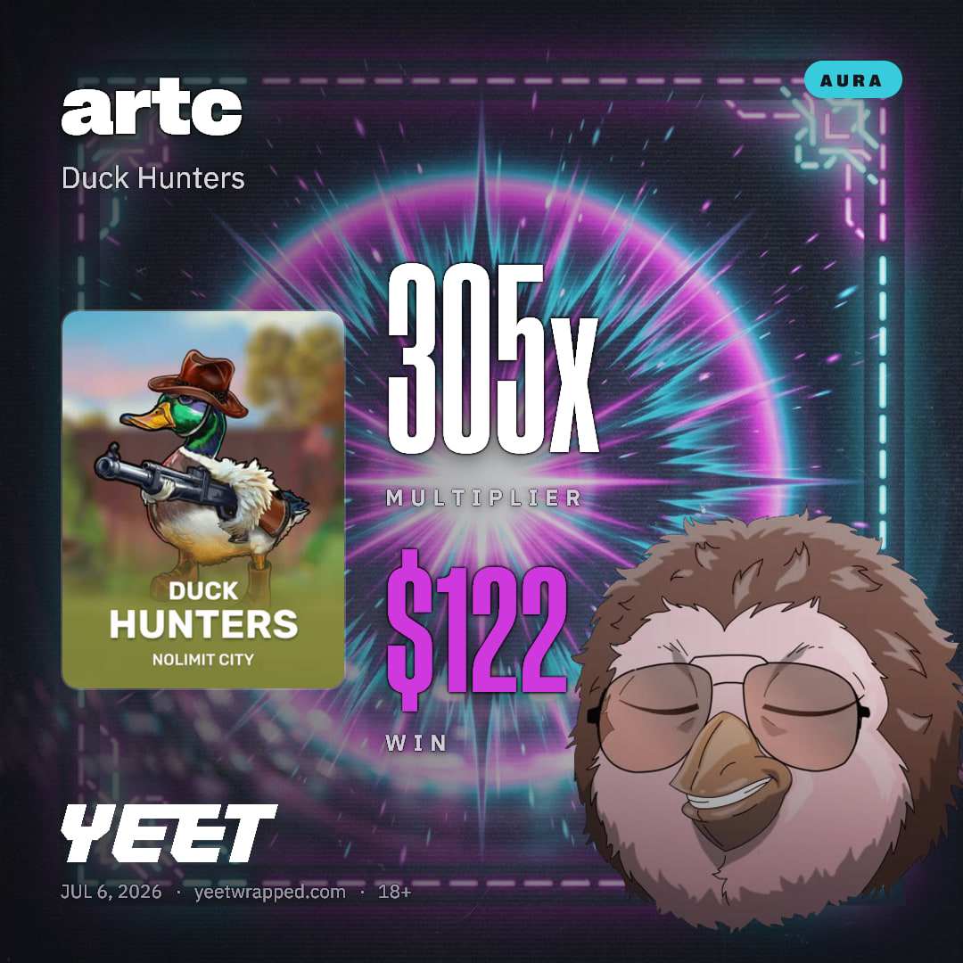 artc hit 304.6x on Duck Hunters