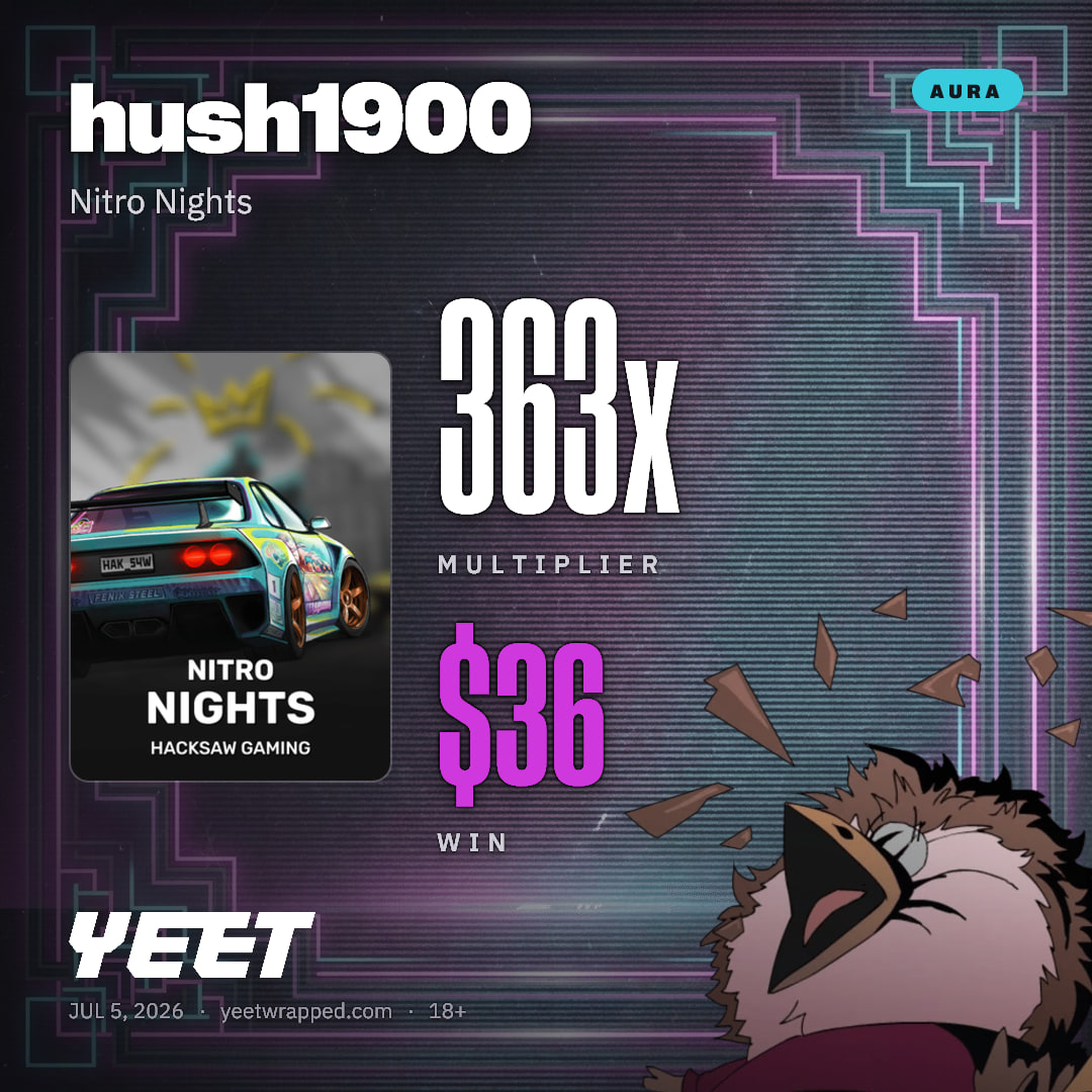 hush1900 hit 362.9x on Nitro Nights