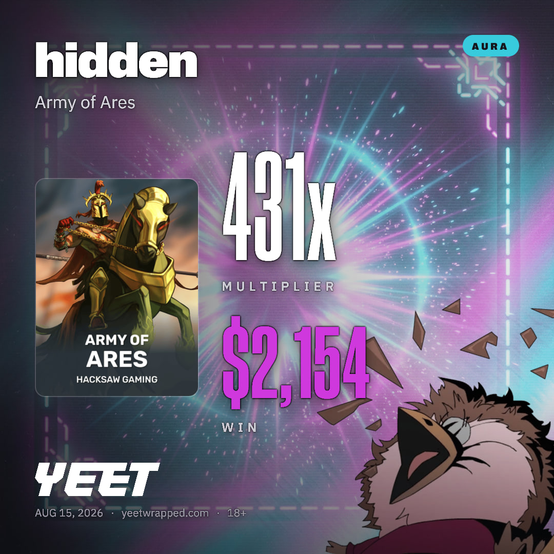 hidden hit 430.8x on Army of Ares