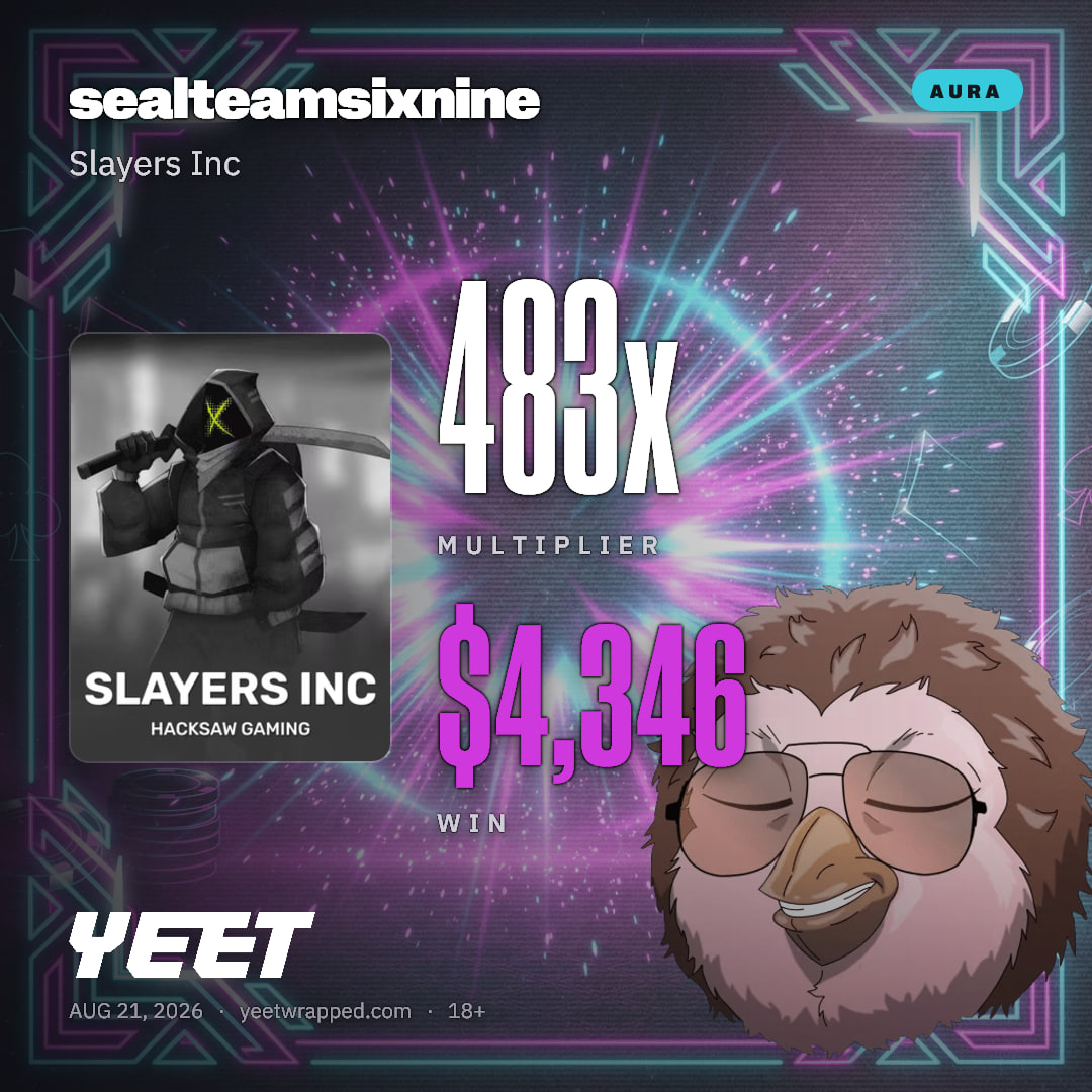 sealteamsixnine hit 482.8x on Slayers Inc
