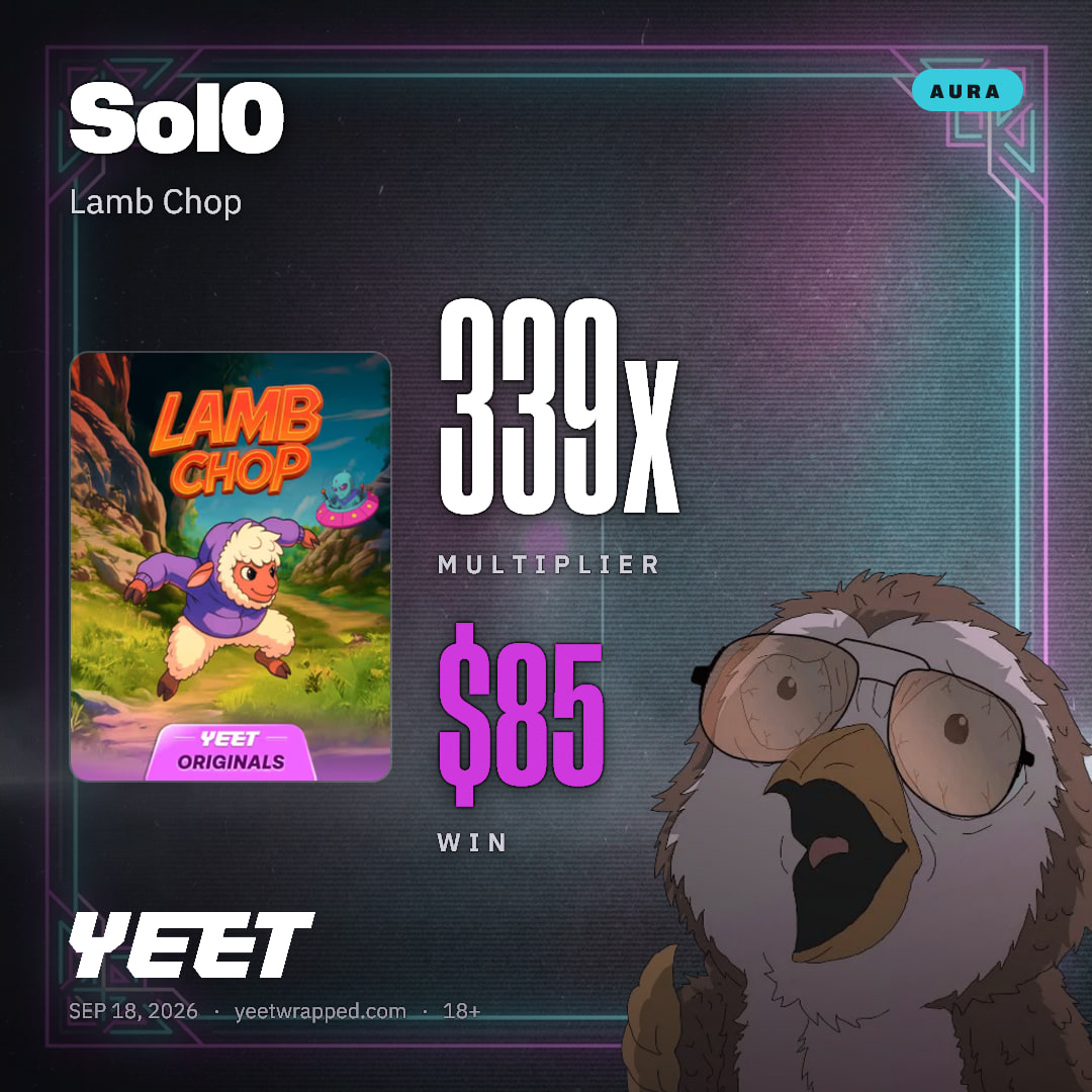 Sol0 hit 338.7x on Lamb Chop