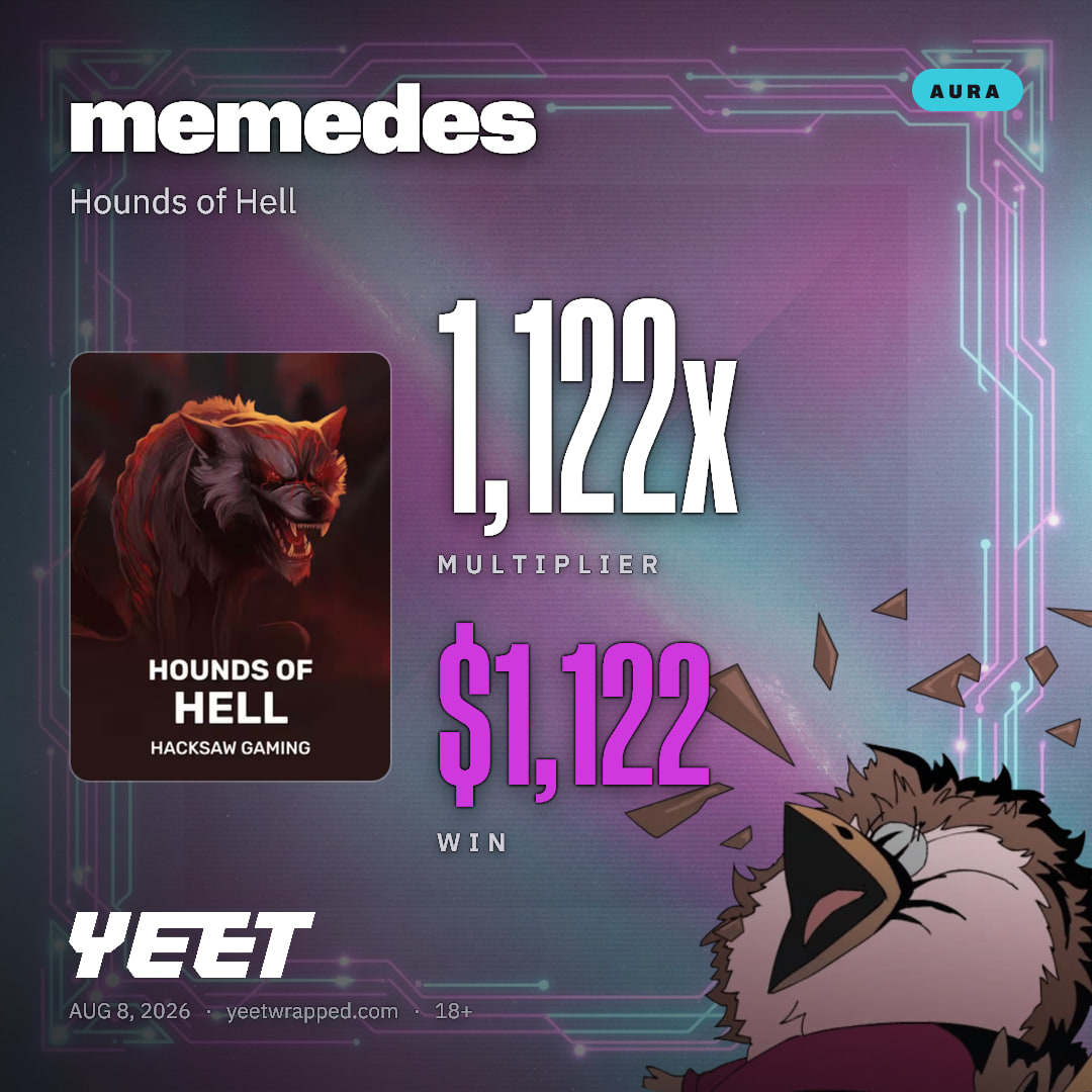 memedes hit 1,122x on Hounds of Hell