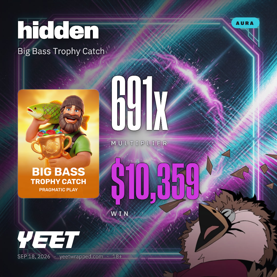 hidden hit 690.6x on Big Bass Trophy Catch