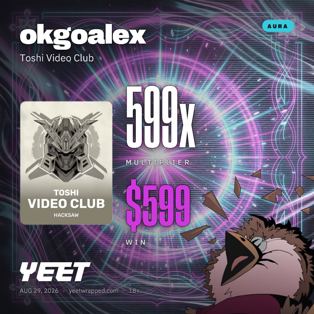 okgoalex hit 598.8x on Toshi Video Club