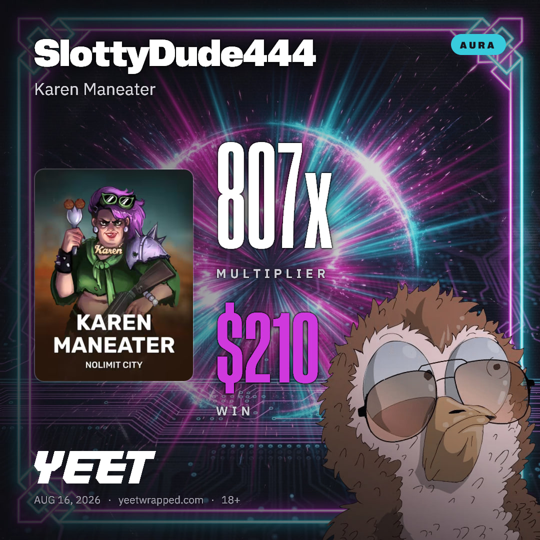 SlottyDude444 hit 807.3x on Karen Maneater
