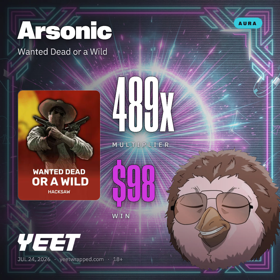 Arsonic hit 488.5x on Wanted Dead or a Wild