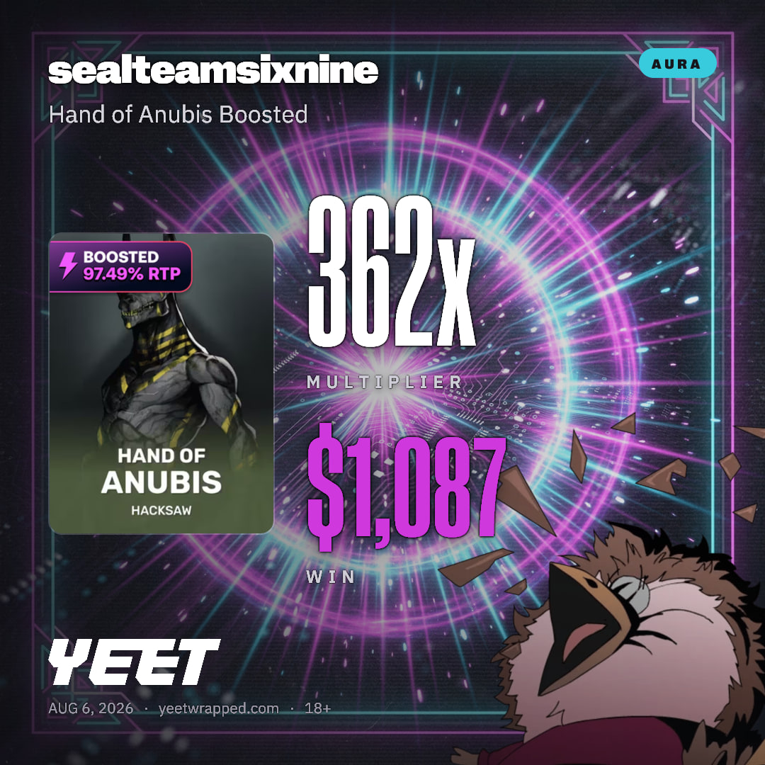 sealteamsixnine hit 362.2x on Hand of Anubis Boosted