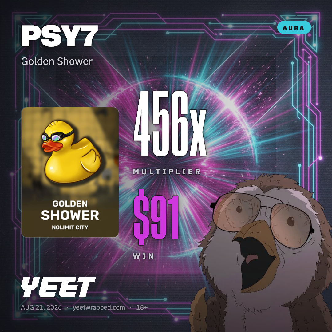 PSY7 hit 456.4x on Golden Shower