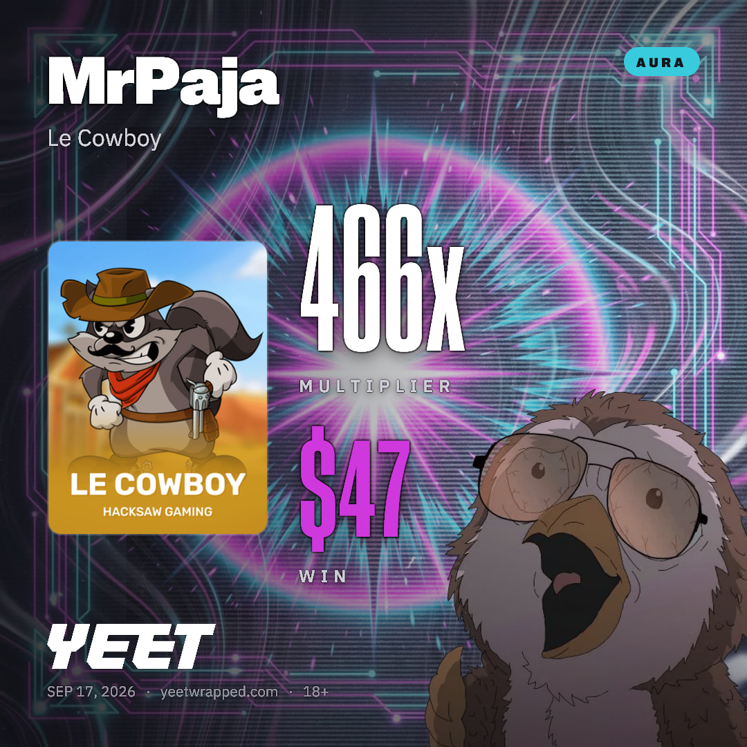 MrPaja hit 465.8x on Le Cowboy