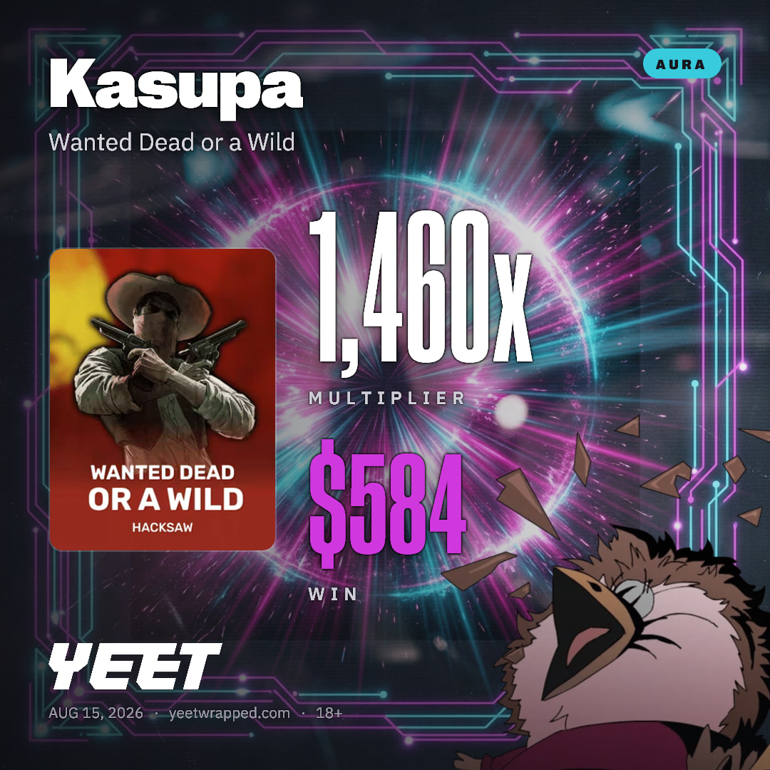 Kasupa hit 1,460x on Wanted Dead or a Wild