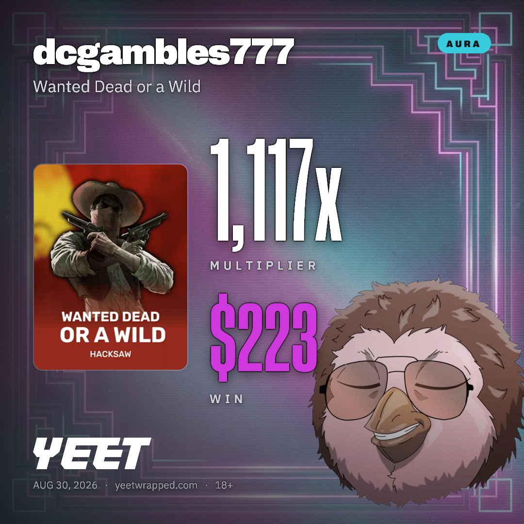dcgambles777 hit 1,117x on Wanted Dead or a Wild