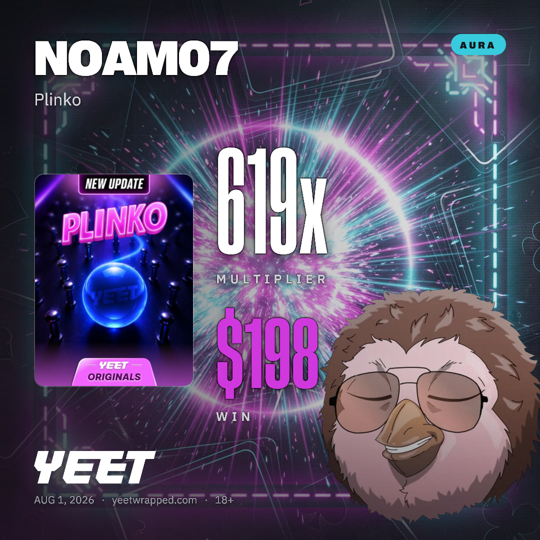 NOAM07 hit 619x on Plinko