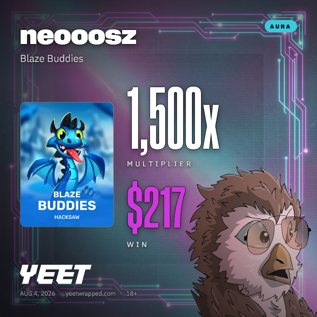neooosz hit 1,500x on Blaze Buddies