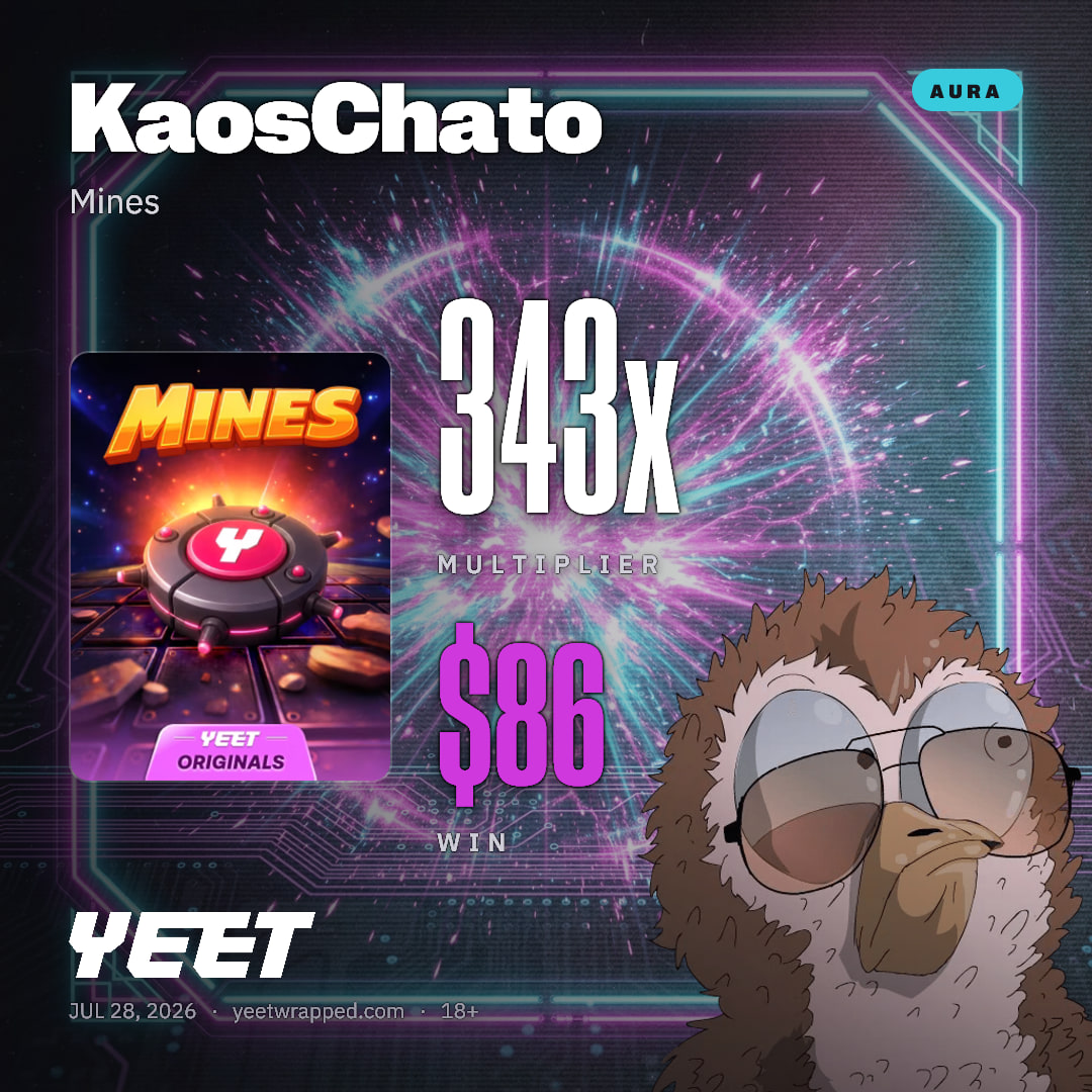 KaosChato hit 342.6x on Mines