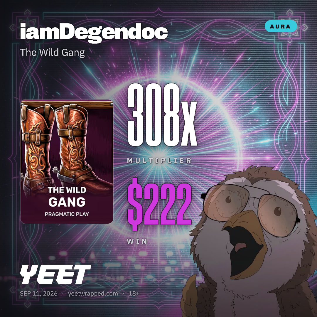 iamDegendoc hit 308.2x on The Wild Gang