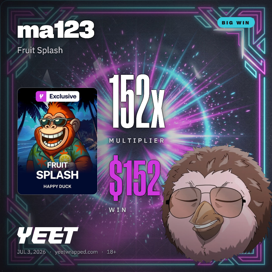 ma123 hit 152.1x on Fruit Splash