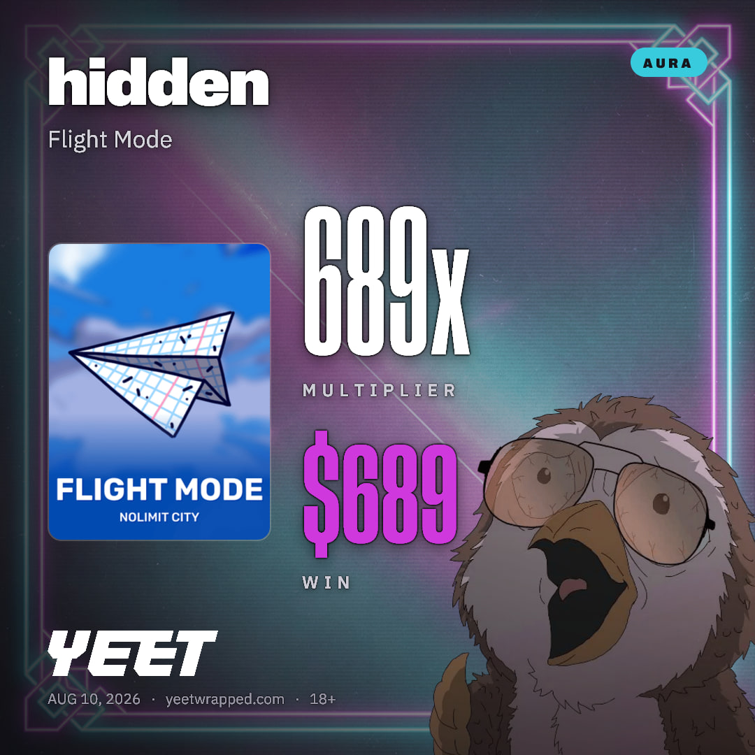 hidden hit 689.2x on Flight Mode