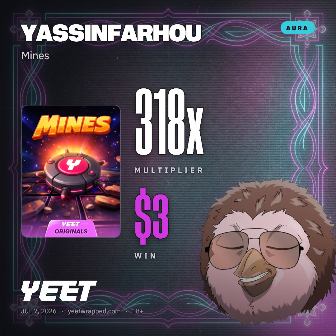 YASSINFARHOU hit 317.5x on Mines