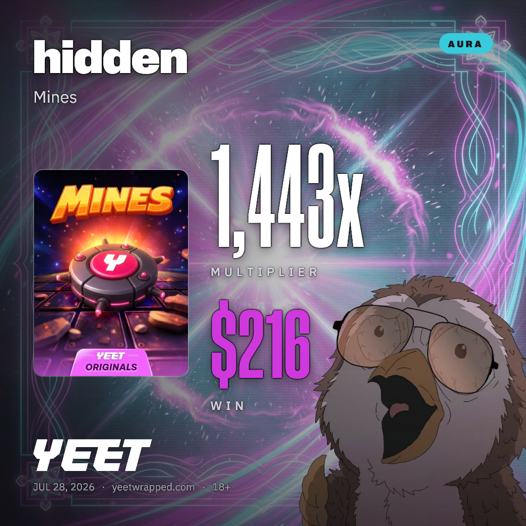 hidden hit 1,443x on Mines