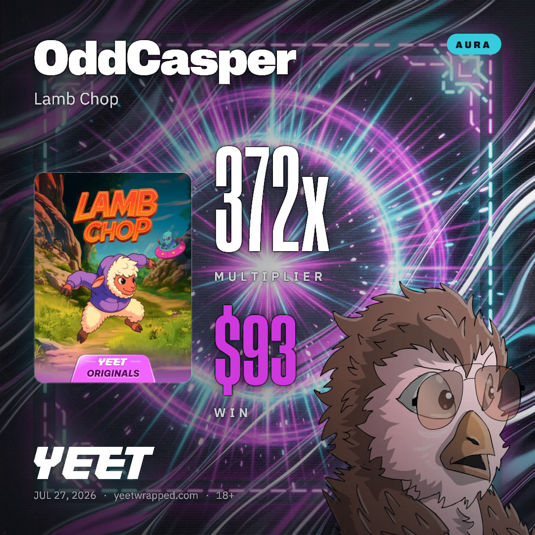 OddCasper hit 371.8x on Lamb Chop
