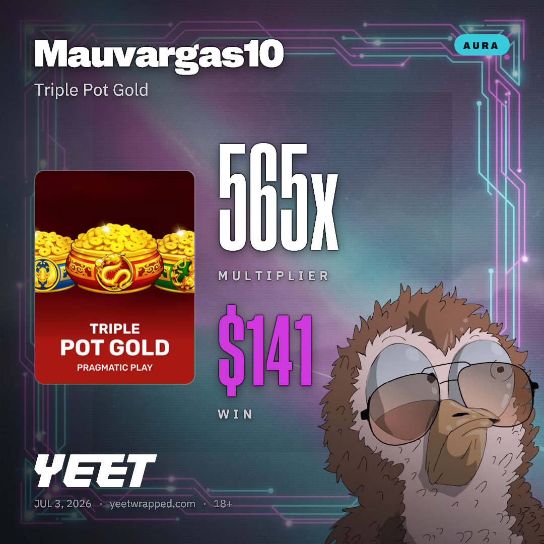Mauvargas10 hit 564.8x on Triple Pot Gold
