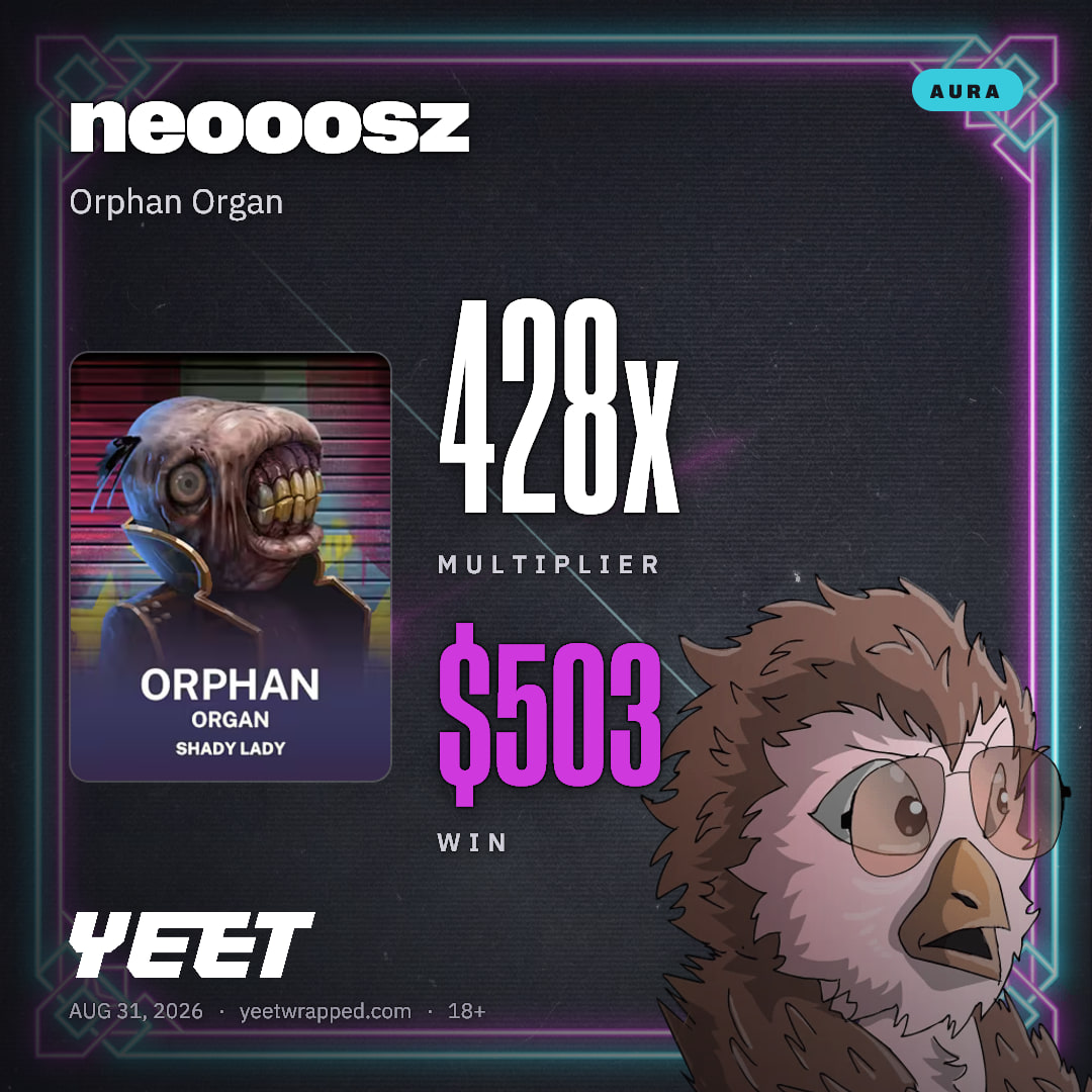 neooosz hit 427.9x on Orphan Organ