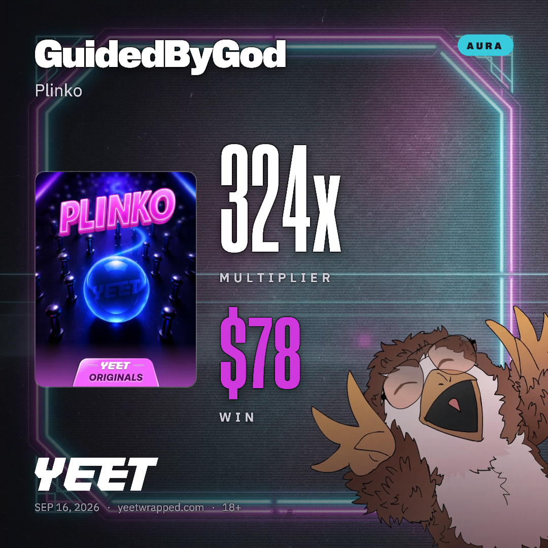 GuidedByGod hit 324x on Plinko