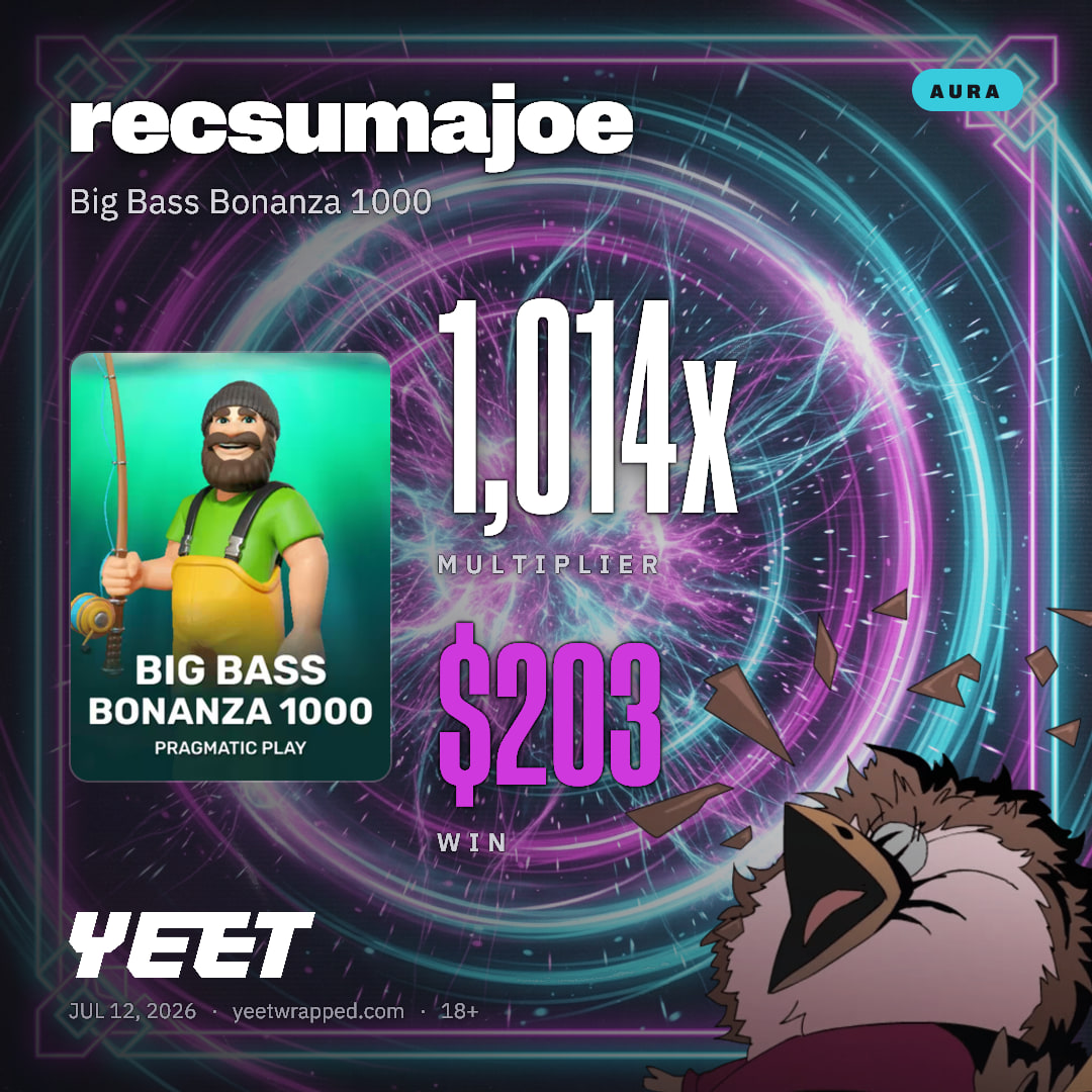 recsumajoe hit 1,014x on Big Bass Bonanza 1000