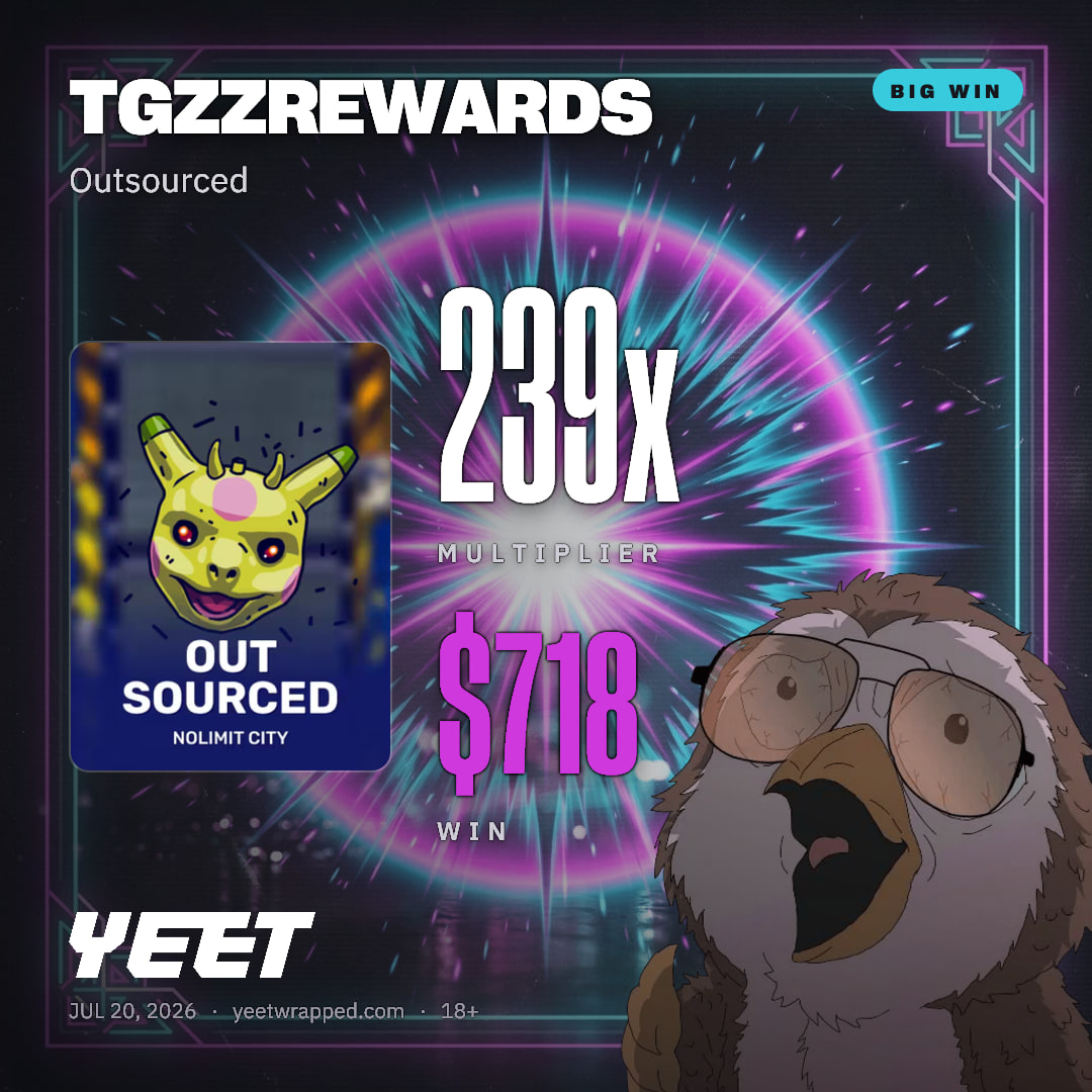 TGZZREWARDS hit 239.2x on Outsourced