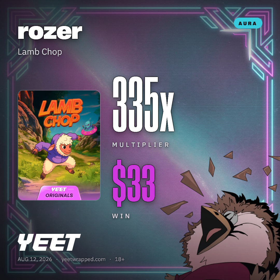 rozer hit 334.6x on Lamb Chop