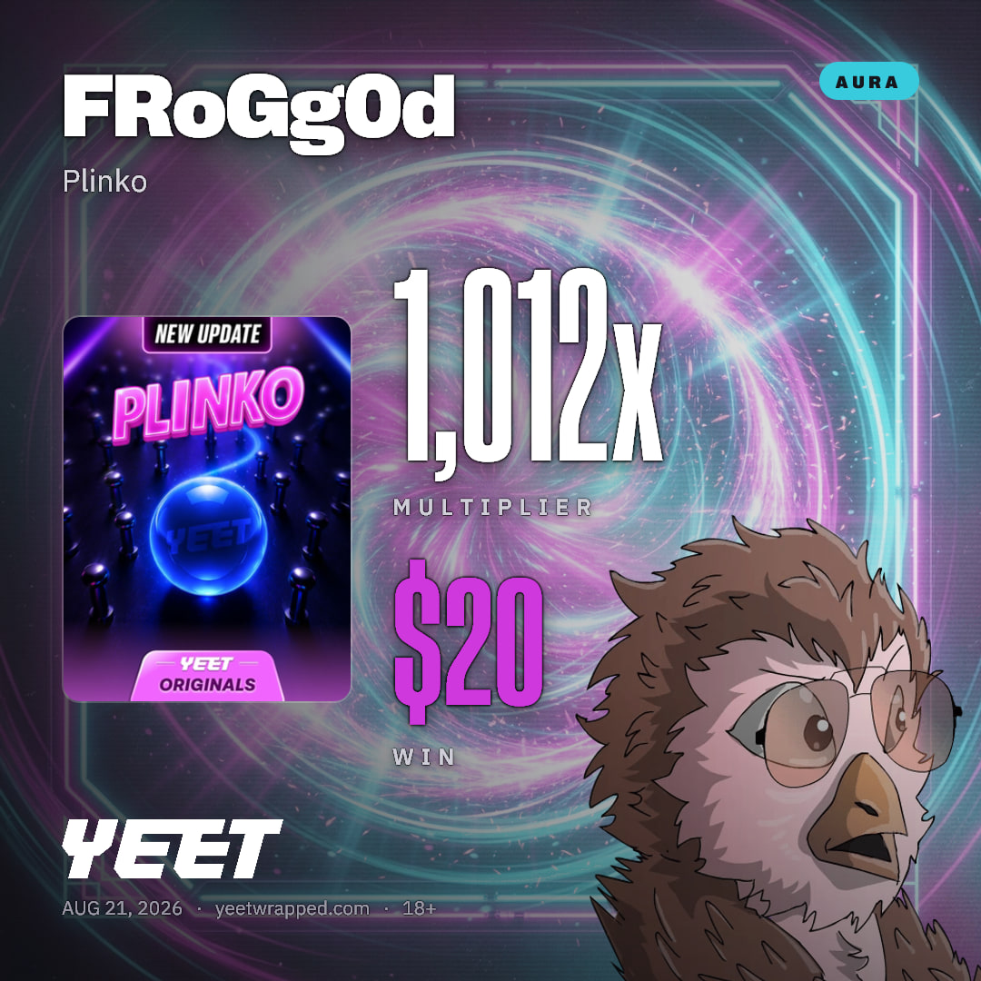 FRoGg0d hit 1,012x on Plinko